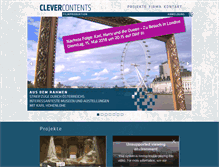 Tablet Screenshot of clevercontents.com
